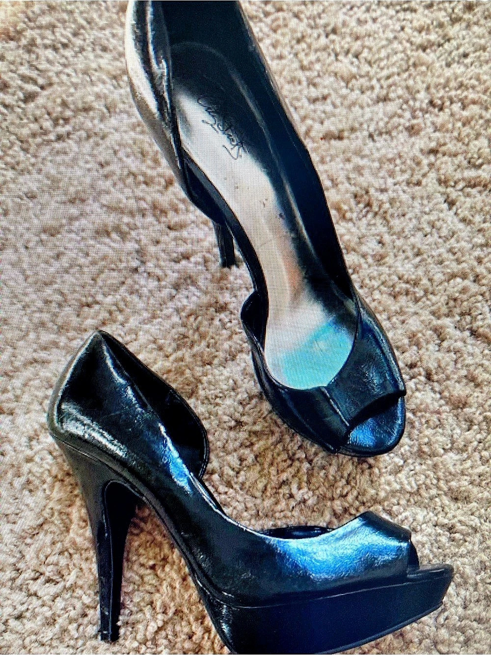 Delicious Black Platform Heels